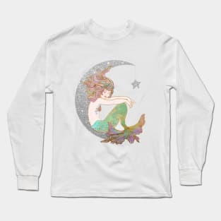 Moon Mermaid Long Sleeve T-Shirt